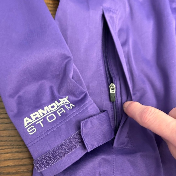 Under Armour Storm Women’s Weather Repellent Accelerant Hoodie Jacket S Full Zip - Picture 10 of 14